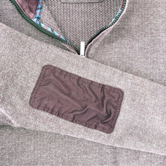 Ben Sherman Purple Quarter Zip Pullover Sweater Size L - Picture 10 of 12